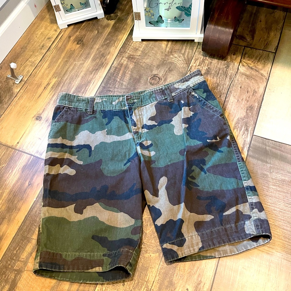 Camo Bermuda Shorts - Green Camouflage